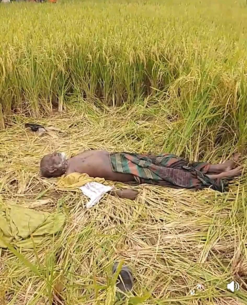 বিশ্বম্ভরপুরের ধান খেত থেকে এক কৃষকের লাশ উদ্ধার