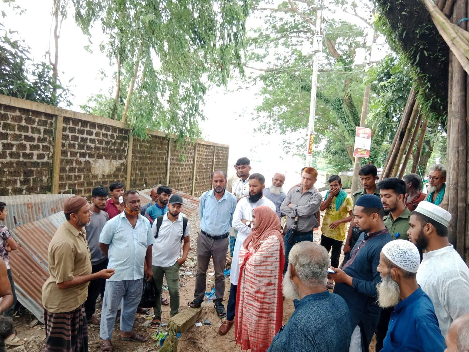 জামালগঞ্জের সাচনা বাজারে অবৈধ স্থাপনা উচ্ছেদ
