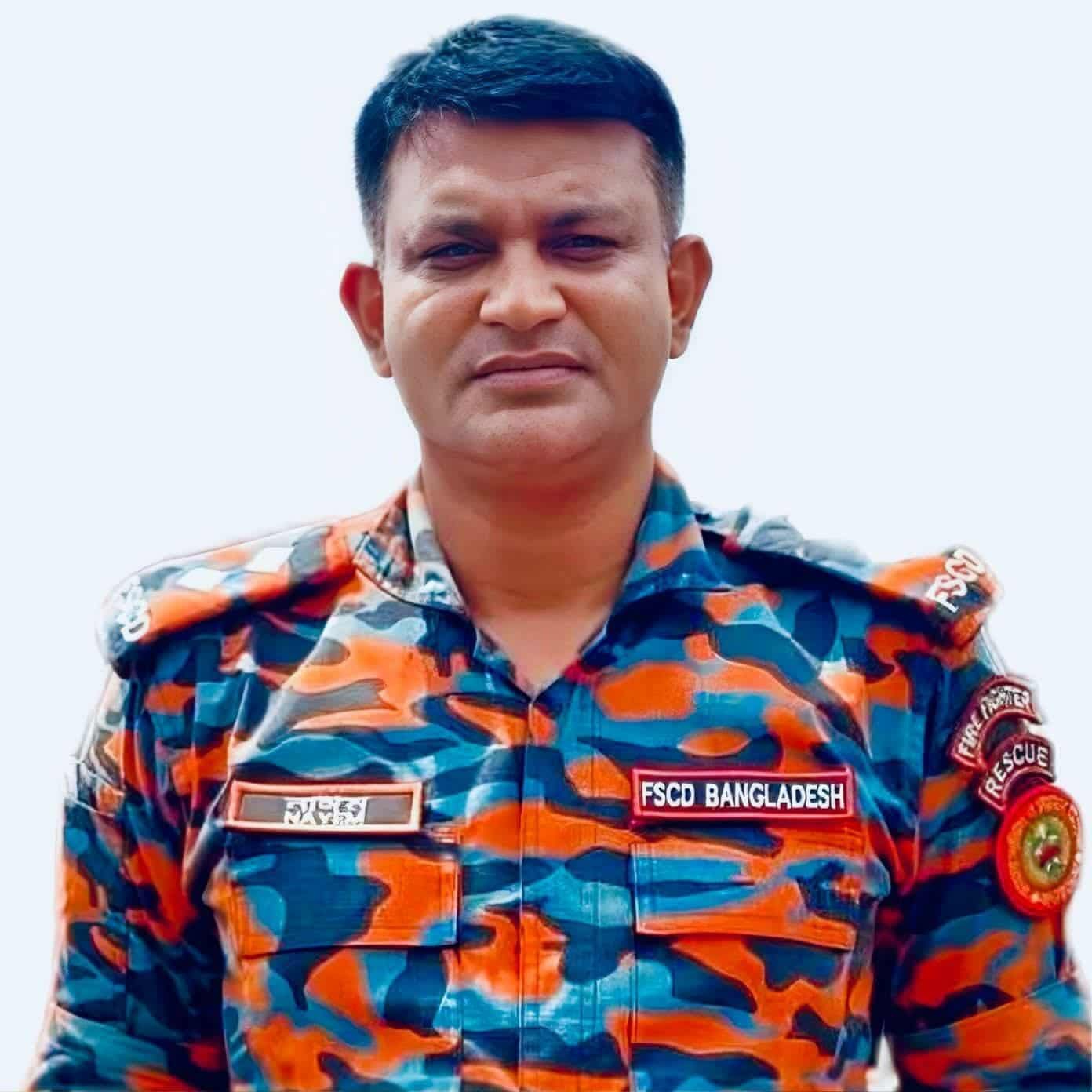 নকলার ফায়ার ফাইটার নাঈমকে পারিবারিক কবরস্থানে দাফন