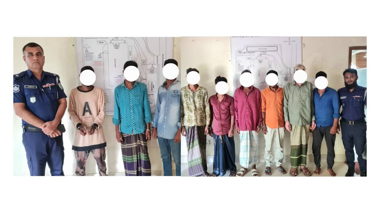 বড়লেখায় পরোয়ানাভুক্ত ৬ আসামীসহ গ্রেফতার ৯