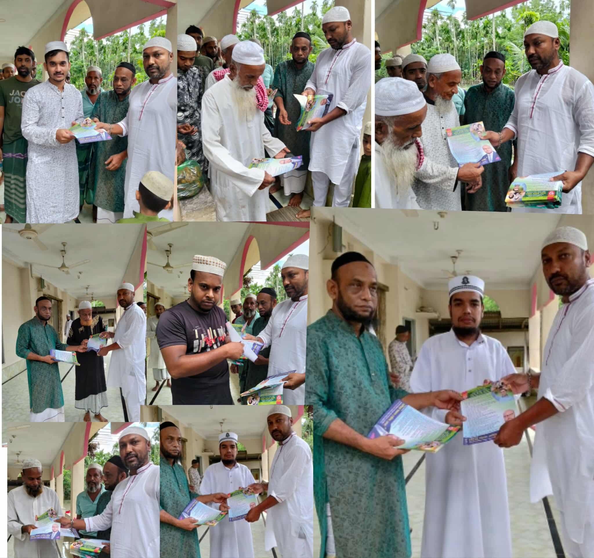 বিএনপির মনোনয়ন প্রত্যাশী ঝালকাঠি-১ রাজাপুর কাঠালিয়া নির্বাচনী এলাকায় গণমানুষের নেতা সেলিম রেজার পক্ষে ৩১ দফার লিফলেট বিতরণ করেন